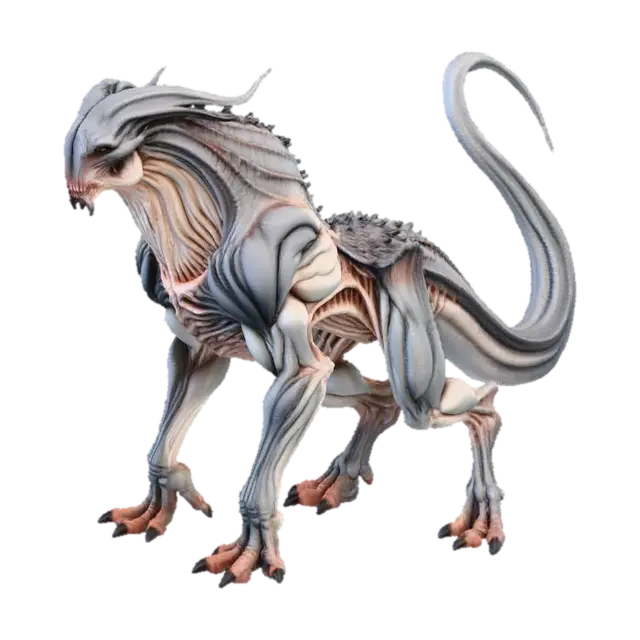 Spectral Beast - Ghostly 3D model, vytvořený pomocí AI
