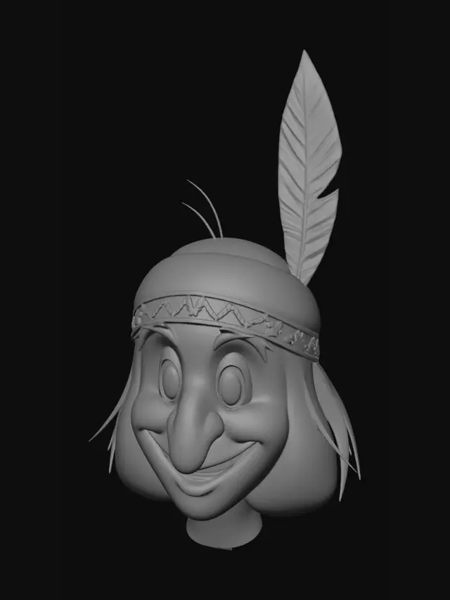 3D model for Feathered Smile