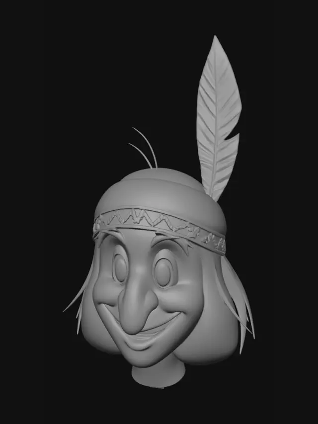 3D model for Feathered Smile