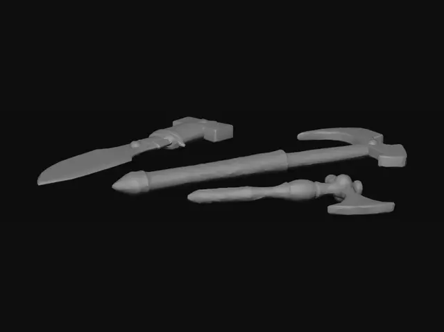 3D model for 🪨 Stone Chisel

A primitive ancient pickaxe made of rough grey stone, chipped and worn, wrapped in brown leather at the handle, Egyptian style, game asset, 3D render, white background

🔶 Bronze Drill

A sturdy bronze pickaxe with a slightly ornate head, ancient Egyptian engravings on the blade, warm orange-brown metal, wrapped handle, game asset, 3D render, white background

👑 Pharaoh's Pick

A royal golden pickaxe fit for a pharaoh, decorated with hieroglyphs and a blue lapis lazuli gem on the blade, glowing slightly, ancient Egyptian style, game asset, 3D render, white background