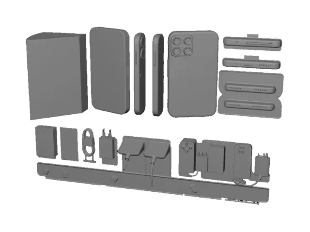 3D model for ZEO Pro X World's First Buttonless RGB Smartphone