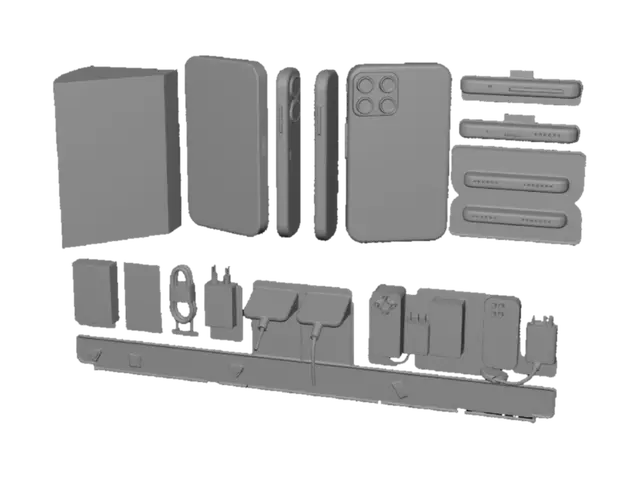 3D model for ZEO Pro X World's First Buttonless RGB Smartphone