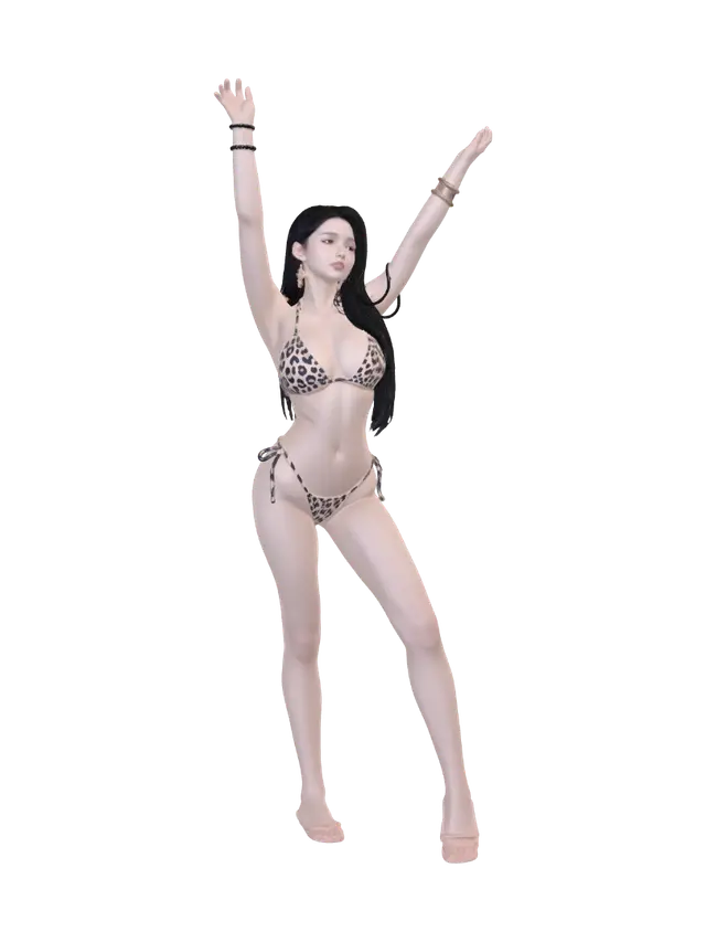 3D model for Leopard Dreams Among Palms
