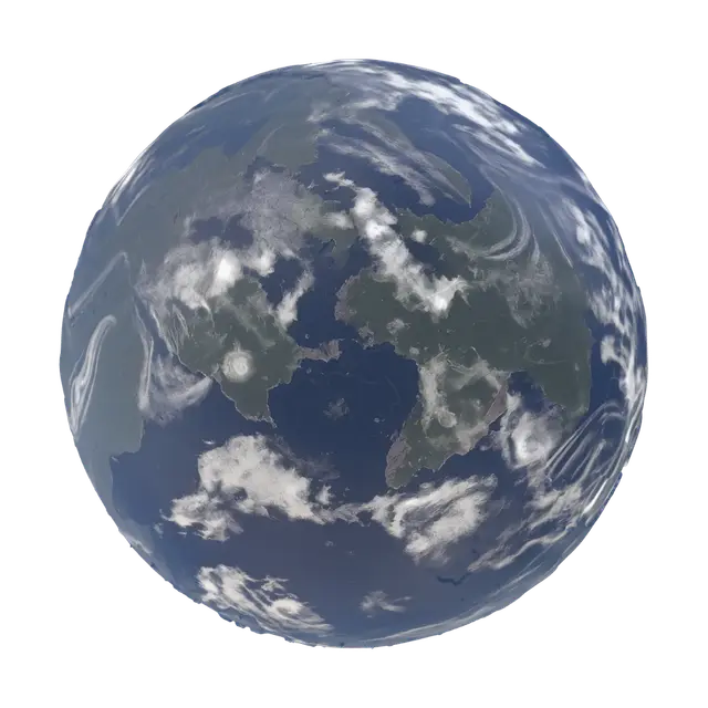 3D model for Cyclone over the Blue Planet