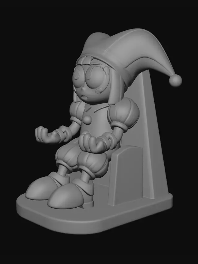3D model for Harlequin Jester Figurine