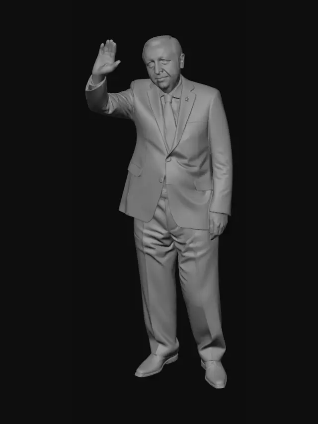 3D model for Waving Man in a Suit