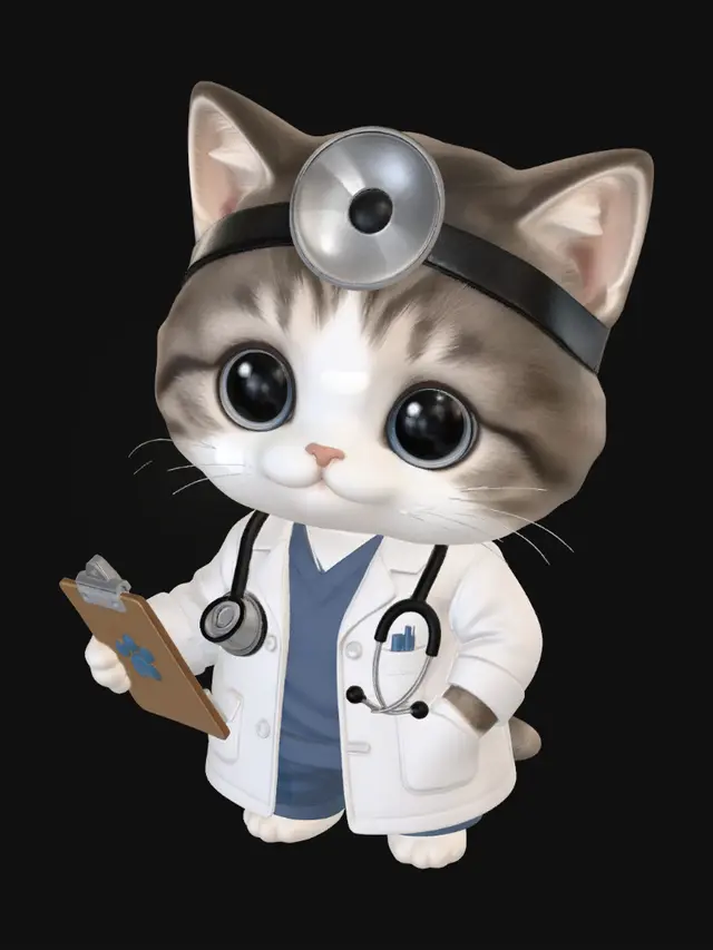3D model for Tiny Vet Kitten