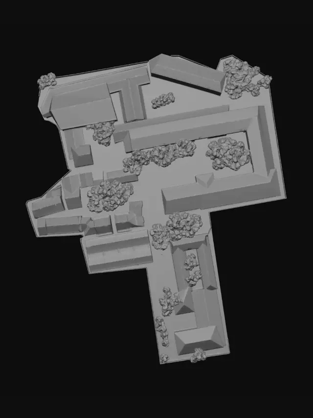 3D model for Cross of Red Roofs