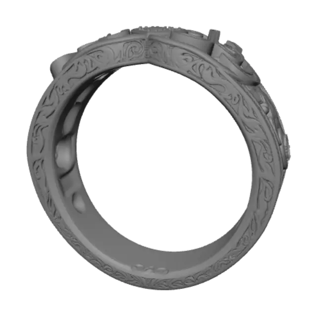 3D model for Heart of Love Rose Gold Ring