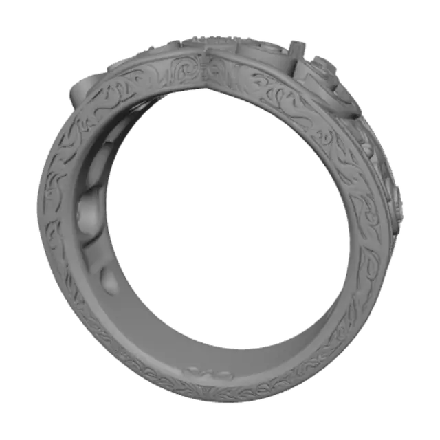 3D model for Heart of Love Rose Gold Ring