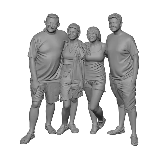 3D model for Night by the Fountain