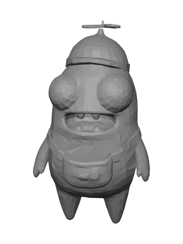 3D model for Propeller Hat Pink Monster