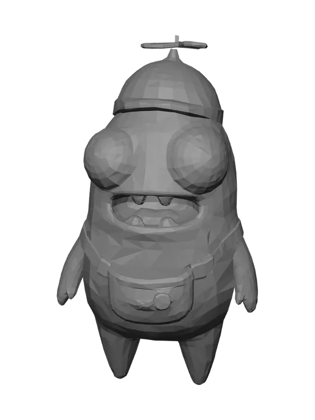 3D model for Propeller Hat Pink Monster