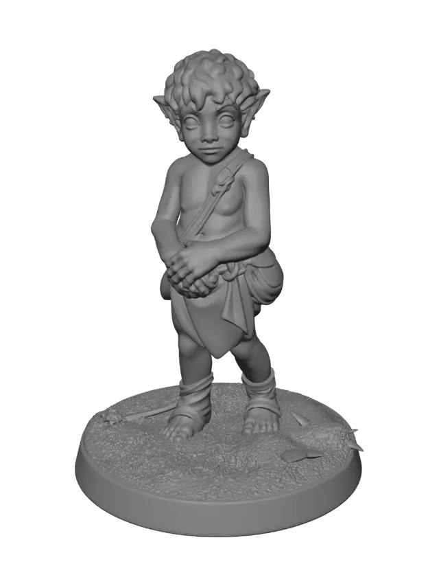 3D model for Elara the Halfling Druid
