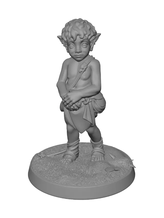 3D model for Elara the Halfling Druid