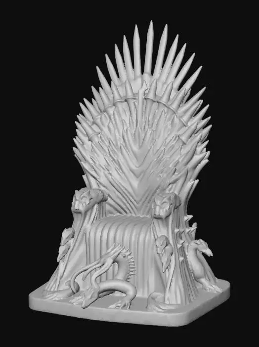 3D model for ricrea il trono di spade ma nella base ci devono essere i teschi dei draghi