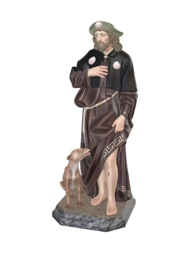 San Roque Almendralejo - Saint 3D model, vytvořený pomocí AI