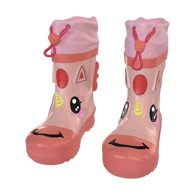3D model for Pink Unicorn Rain Boots