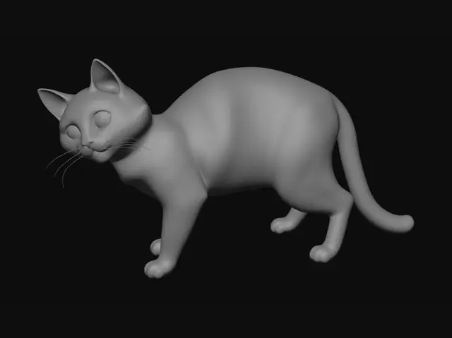 3D model for 턱시도 고양이