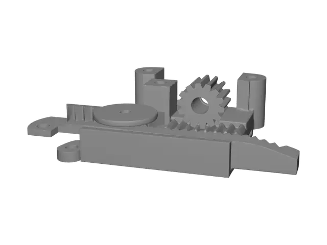 3D model for Gears and Ruler Assembly