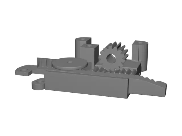 3D model for Gears and Ruler Assembly