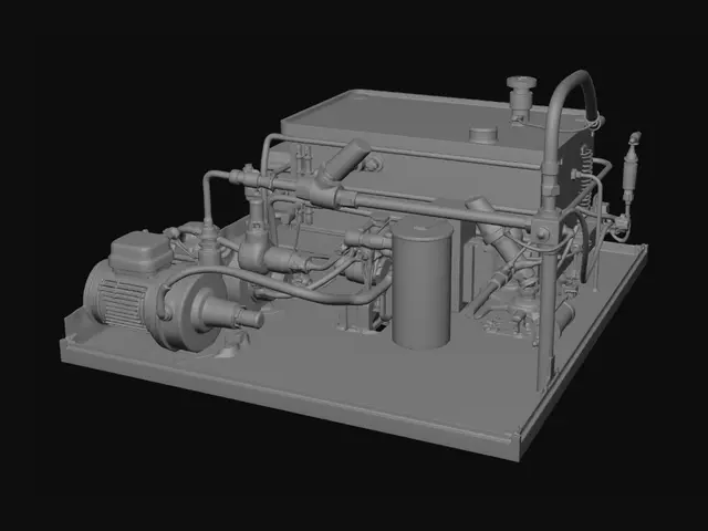 3D model for Skid-mounted hydraulic power unit
