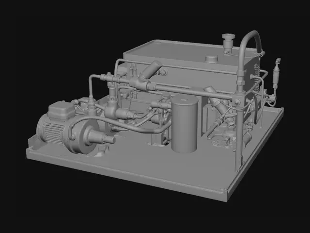 3D model for Skid-mounted hydraulic power unit