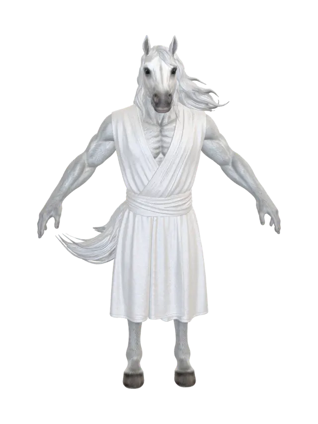 3D model for Equine Monk