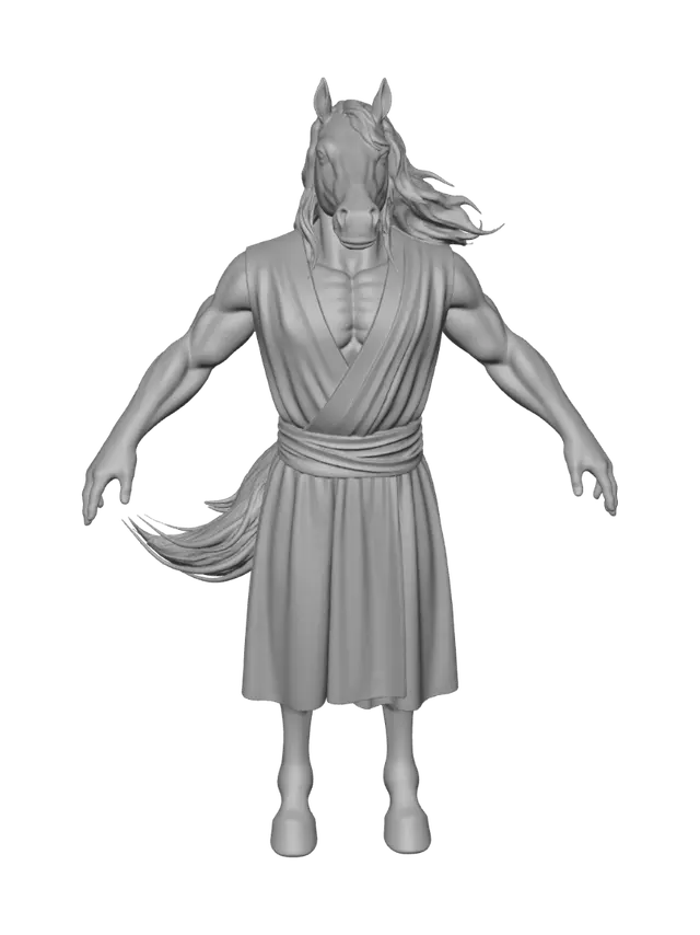 3D model for Equine Monk