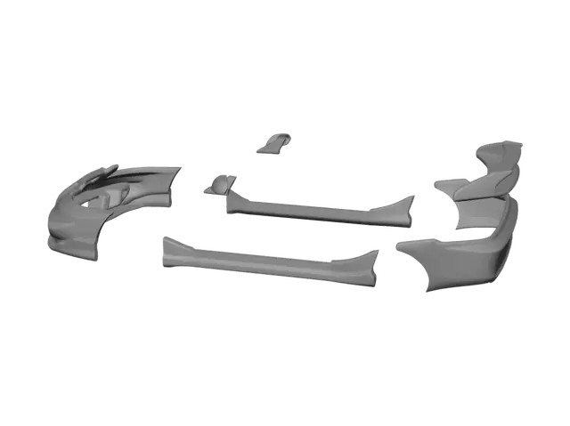 3D model for Exploded Car Body Panels