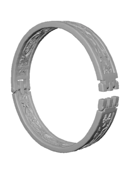 3D model for Floral Harmony Bracelet