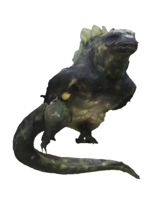 mr marine iguana - Galapagos 3D model, vytvořený pomocí AI