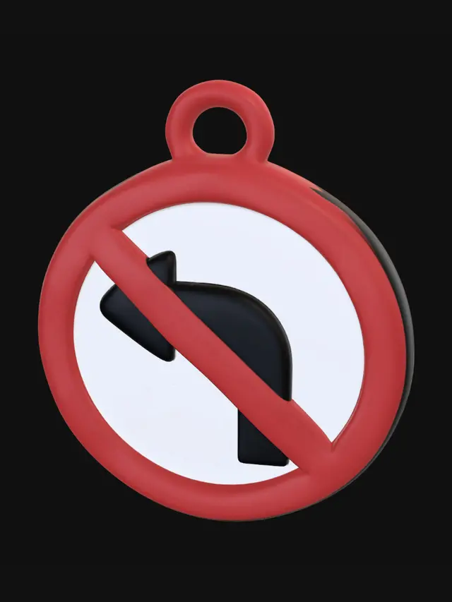 3D model for No Left Turn