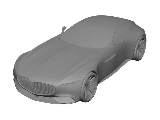 3D model for Red Mercedes-Benz concept car
