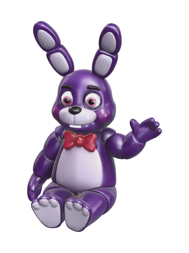3D model for Weathered Bonnie Plush