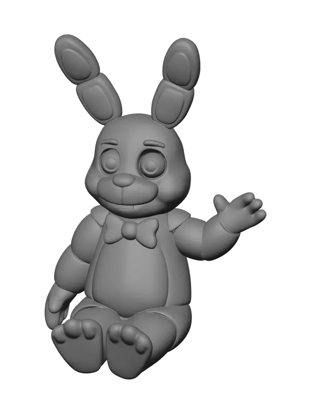 3D model for Weathered Bonnie Plush