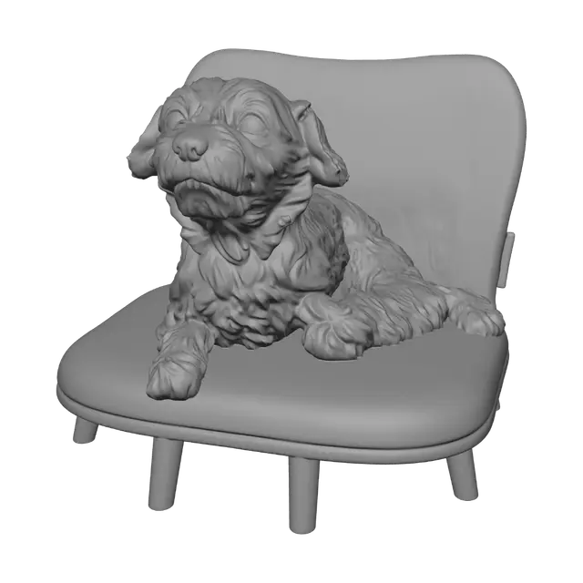 3D model for Puppy at the cafe