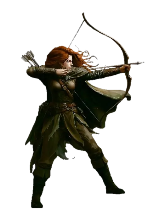 Modelo 3D de Crimson Arrow - Femalefigure, gerado por IA