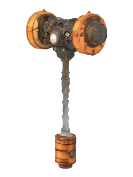 SteamPunk Hammer #ChronoForgeWeapon# 3D model, vytvořený pomocí AI