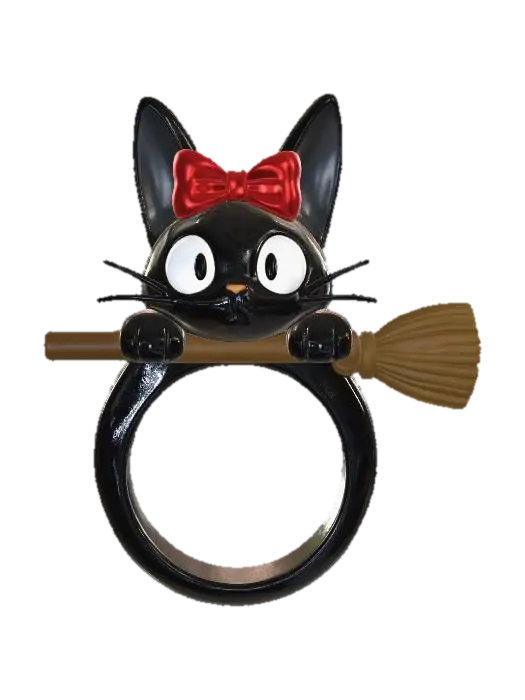 Jiji Ring Broom - Ghibli 3D model, vytvořený pomocí AI