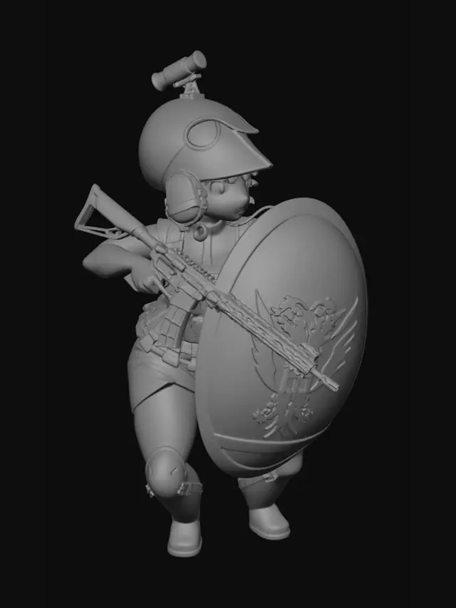 3D model for Little Shieldmaiden