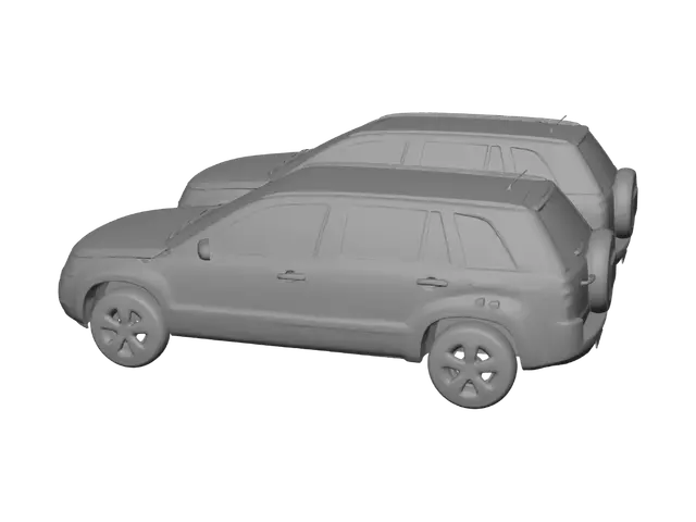 3D model for Suzuki Grand Vitara Front and Rear View