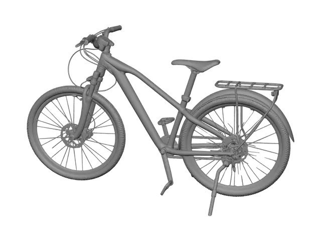 3D model for Blue Raymond Hybrid Bicycle