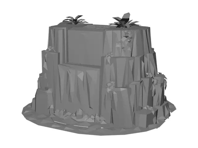 3D model for Twin Turquoise Falls