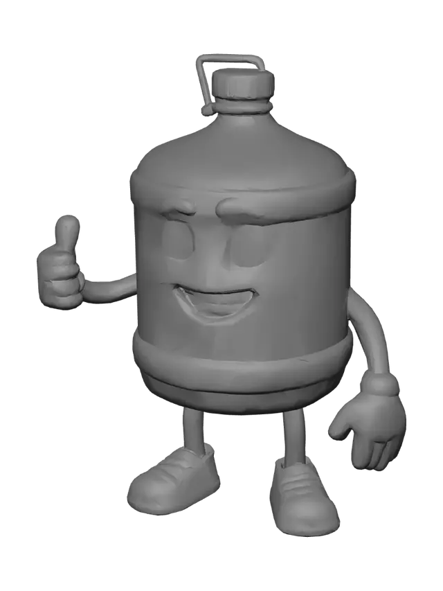 3D model for Cheerful Blue Bottle