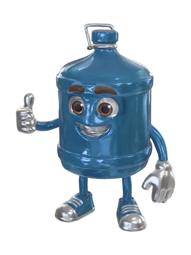 3D model for Cheerful Blue Bottle
