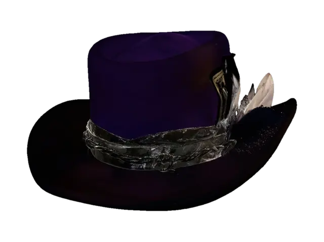 Midnight Gambler's Hat 3D model, vytvořený pomocí AI