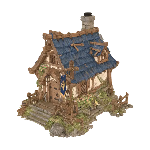 Modello 3D Cute little fable hut, generato dall’IA