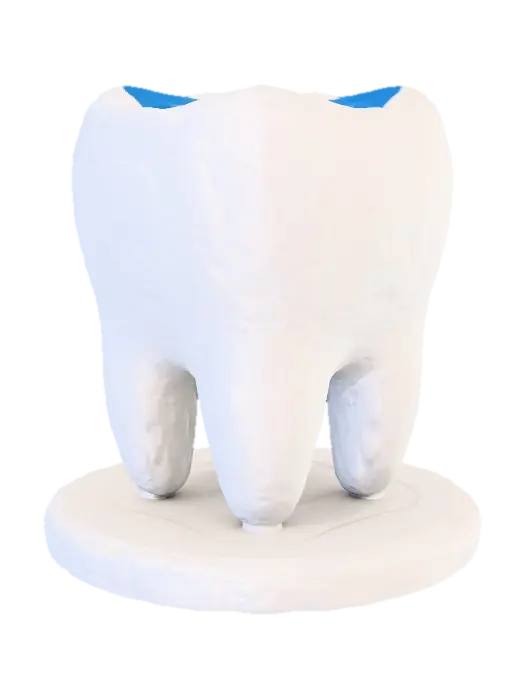 Modello 3D Tooth Planter Holder, generato dall’IA