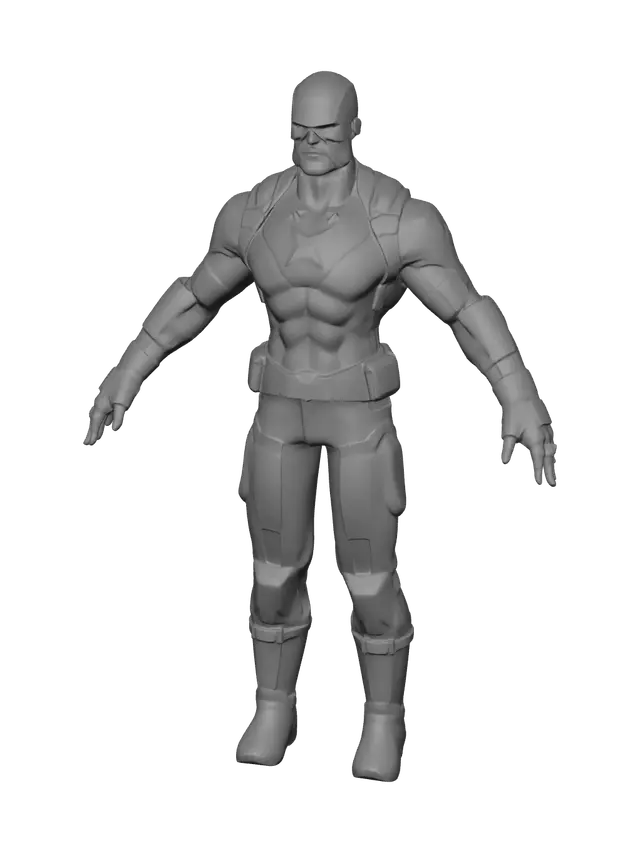 3D model for Ornate Captain America